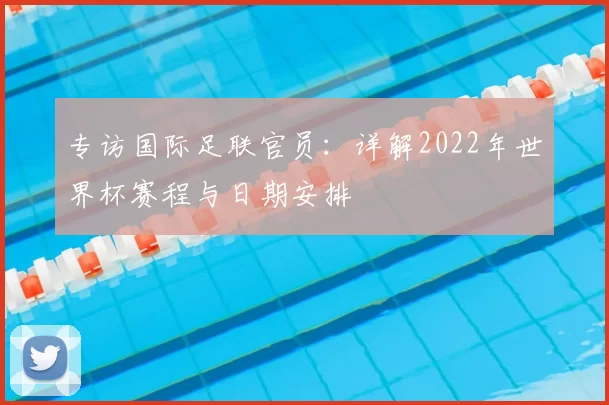 专访国际足联官员:详解2022年世界杯赛程与日期安排