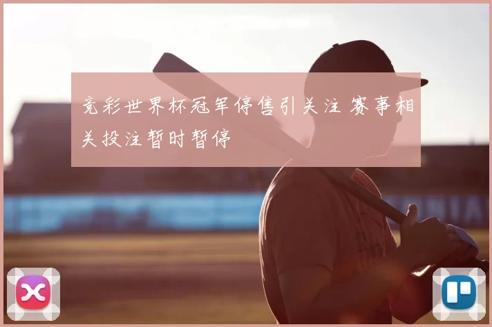 竞彩世界杯冠军停售引关注 赛事相关投注暂时暂停